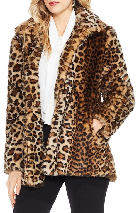 long faux fur leopard coat|faux fur leopard jacket nordstrom.